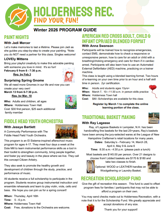 Winter Activity Guide